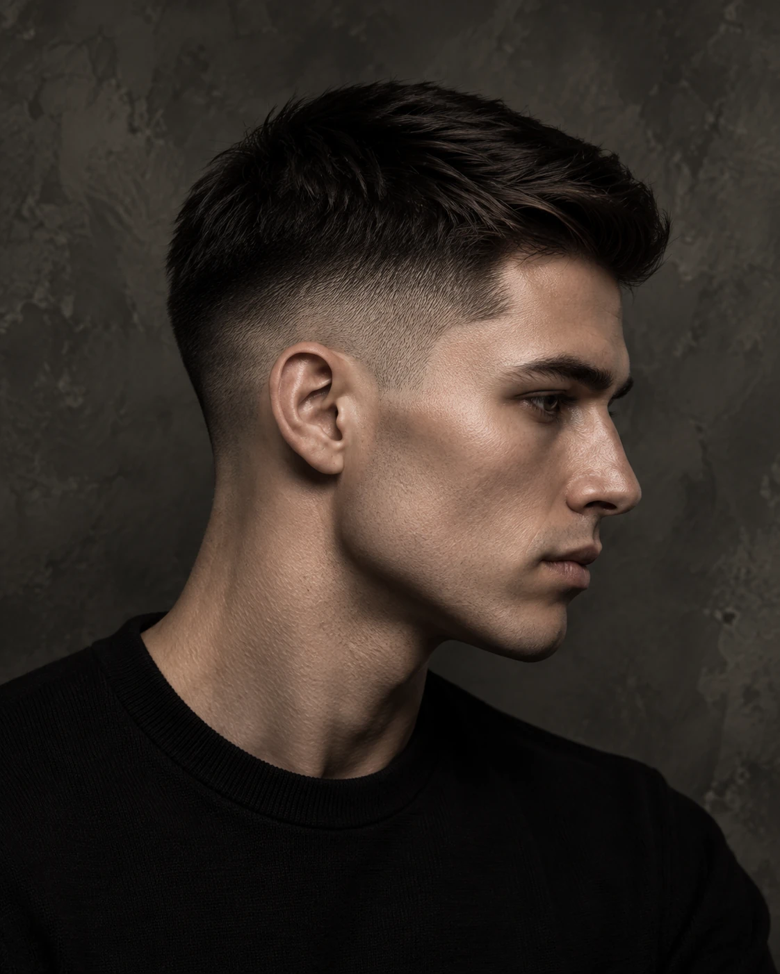 Clean fade férfi frizura